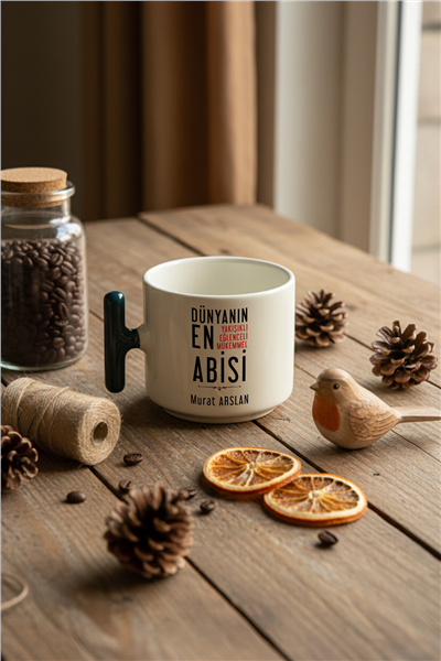 Mükemmel Abi Kişiye Özel T Kupa