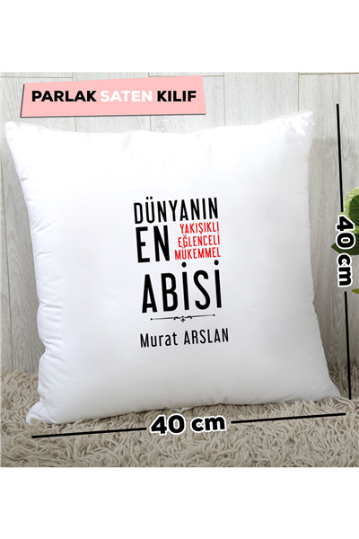 Mükemmel Abi Kişiye Özel Yastık