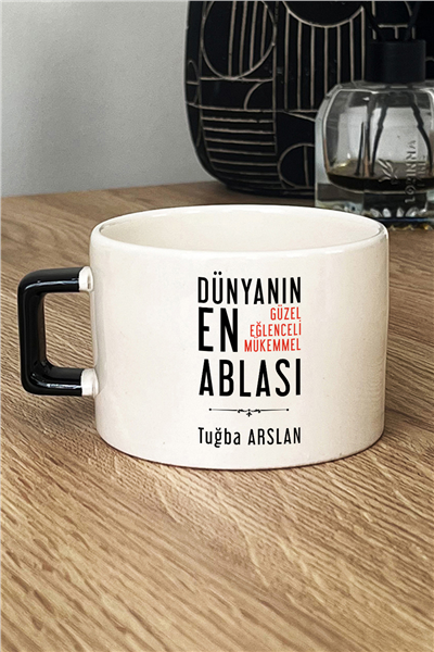 Mükemmel Abla Kişiye Özel Lüks Fincan