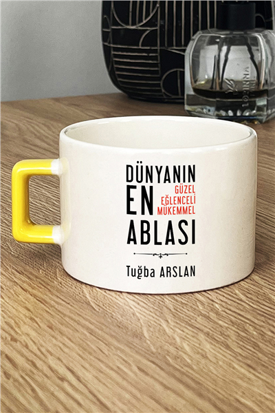 Mükemmel Abla Kişiye Özel Lüks Fincan