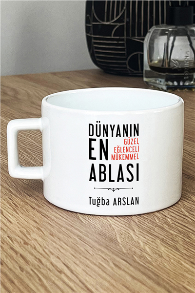 Mükemmel Abla Kişiye Özel Lüks Fincan