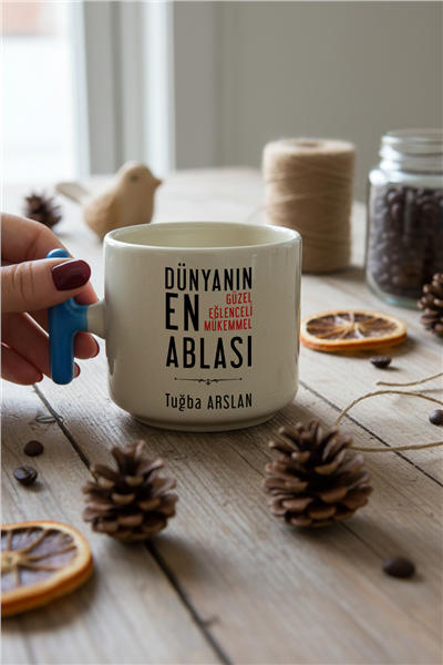 Mükemmel Abla Kişiye Özel T Kupa