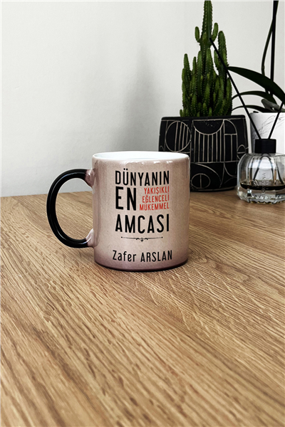 Mükemmel Amca Kişiye Özel Kupa Bardak Standart