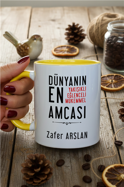 Mükemmel Amca Kişiye Özel Kupa Bardak Standart