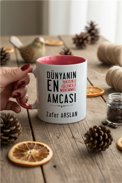 Mükemmel Amca Kişiye Özel Kupa Bardak Standart