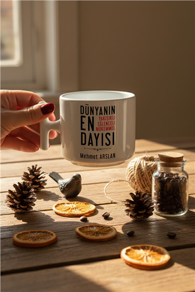 Mükemmel Dayı Kişiye Özel T Kupa