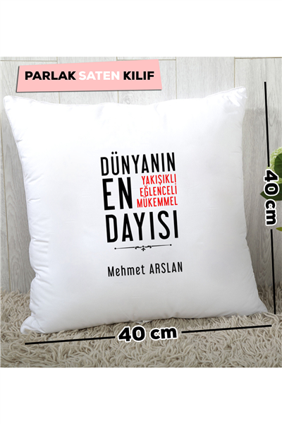Mükemmel Dayı Kişiye Özel Yastık