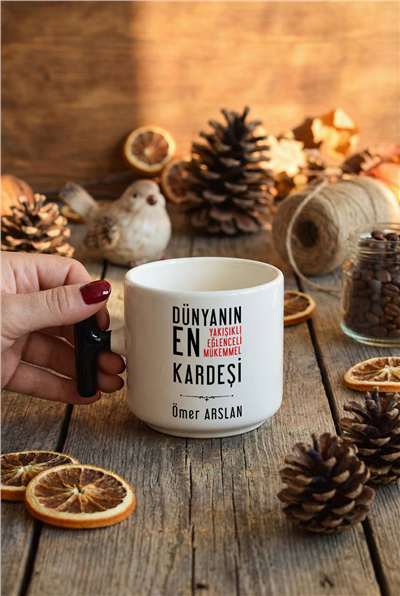 Mükemmel Kardeş Kişiye Özel T Kupa