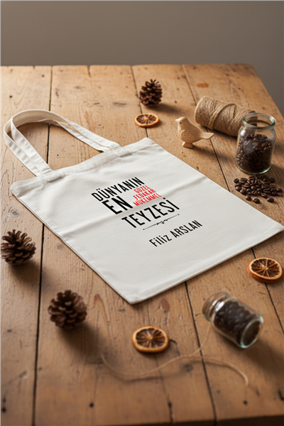 Mükemmel Teyze Kişiye Özel Bez Çanta