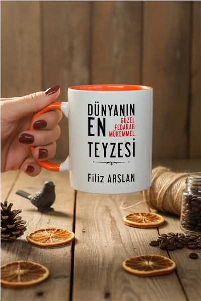 Mükemmel Teyze Kişiye Özel Kupa Bardak Standart