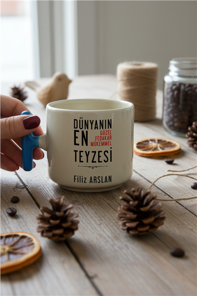 Mükemmel Teyze Kişiye Özel T Kupa