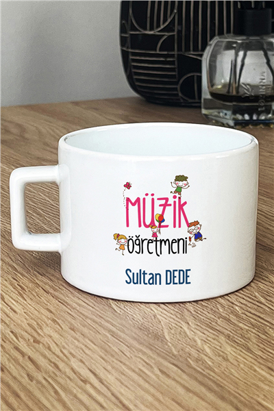 Müzik Öğretmeni Kişiye Özel Lüks Fincan