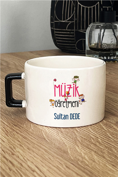 Müzik Öğretmeni Kişiye Özel Lüks Fincan