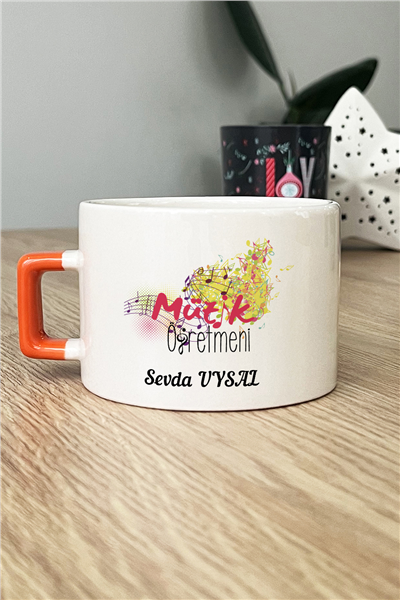 Müzik Öğretmeni Kişiye Özel Lüks Fincan