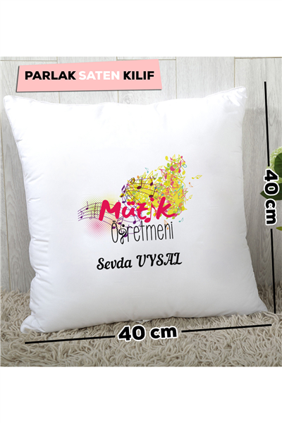 Müzik Öğretmeni Kişiye Özel Yastık