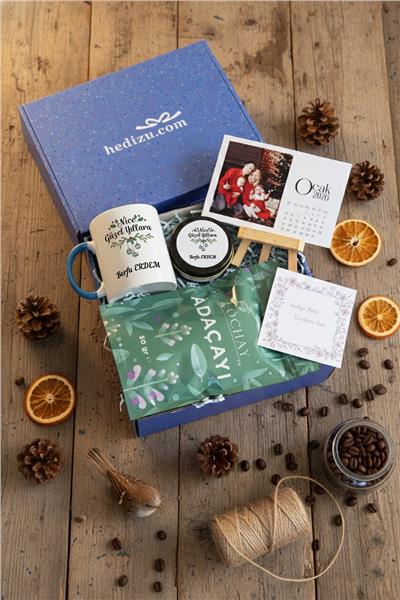 Nice Güzel Yıllara Hediye Kutusu - Kişiye Özel Kupa Standart, Bitki Çayı, Takvim, Mum