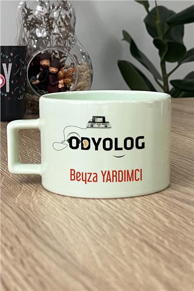 Odyolog Kişiye Özel Lüks Pastel Fincan