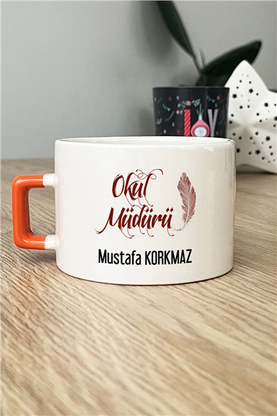 Okul Müdürü Kişiye Özel Lüks Fincan