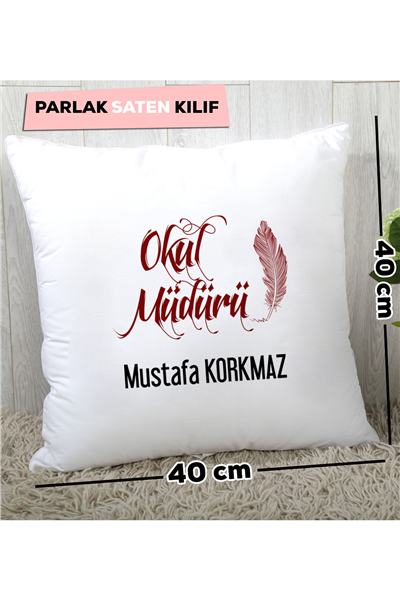 Okul Müdürü Kişiye Özel Yastık