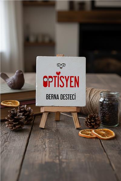 Optisyen Kişiye Özel Dekoratif Taş İsimlik