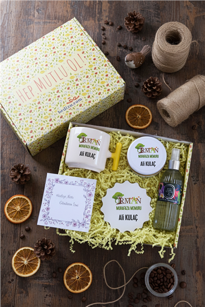 Orman Muhafaza Memuru Hediye Kutusu - Kişiye Özel T Kupa, Kolonya, Bardak Altlığı, Mum