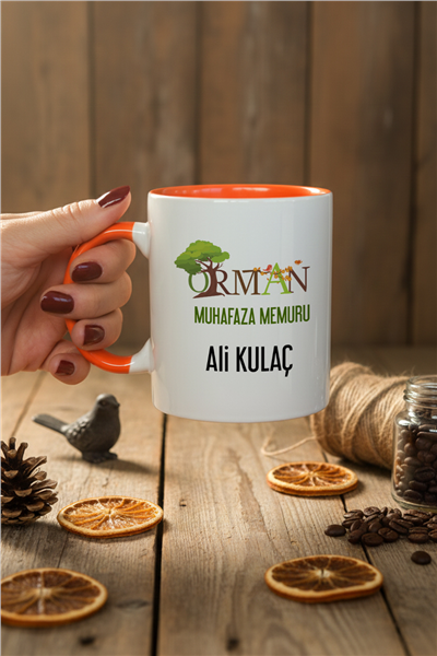 Orman Muhafaza Memuru Kişiye Özel Kupa Bardak Standart