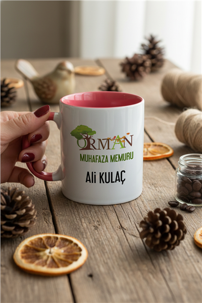Orman Muhafaza Memuru Kişiye Özel Kupa Bardak Standart