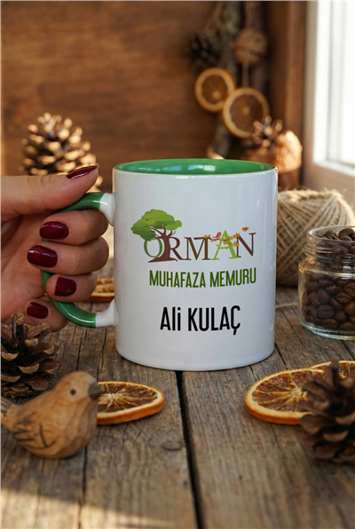 Orman Muhafaza Memuru Kişiye Özel Kupa Bardak Standart