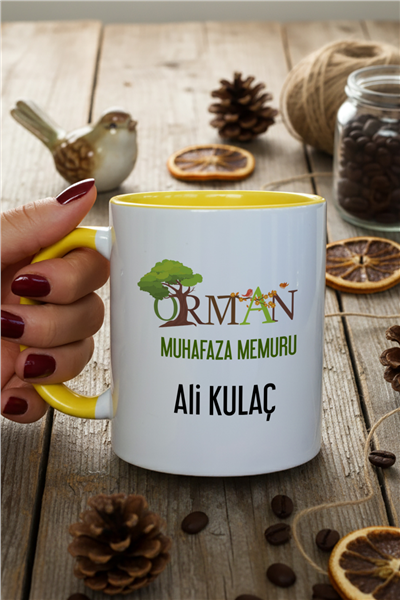 Orman Muhafaza Memuru Kişiye Özel Kupa Bardak Standart