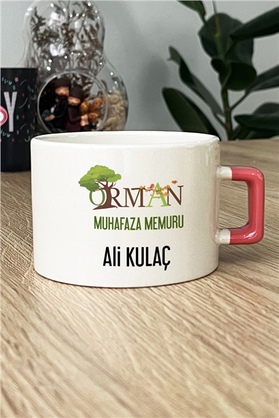 Orman Muhafaza Memuru Kişiye Özel Lüks Fincan