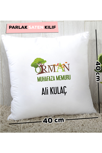 Orman Muhafaza Memuru Kişiye Özel Yastık