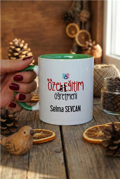 Özel Eğitim Öğretmeni Kişiye Özel Kupa Bardak Standart