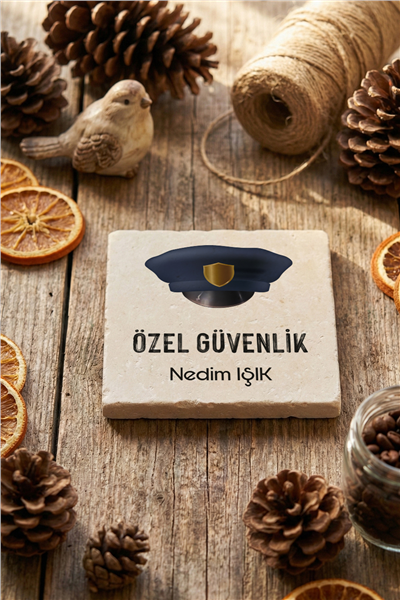 Özel Güvenlik Kişiye Özel Bardak Altlığı