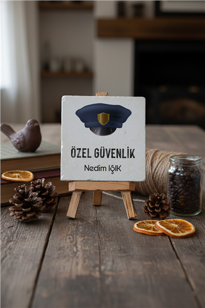 Özel Güvenlik Kişiye Özel Dekoratif Taş İsimlik