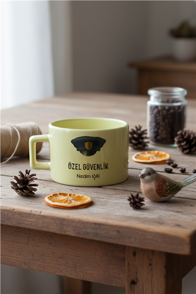 Özel Güvenlik Kişiye Özel Lüks Pastel Fincan