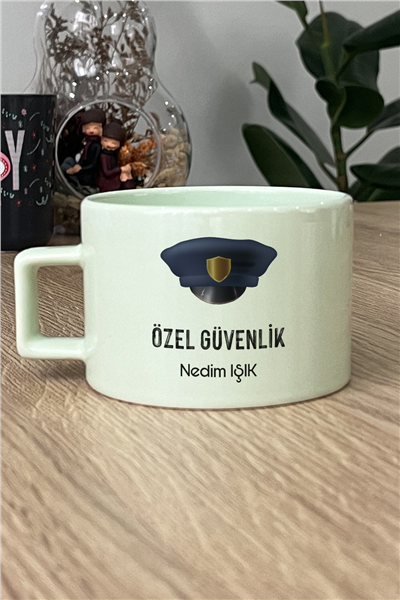 Özel Güvenlik Kişiye Özel Lüks Pastel Fincan