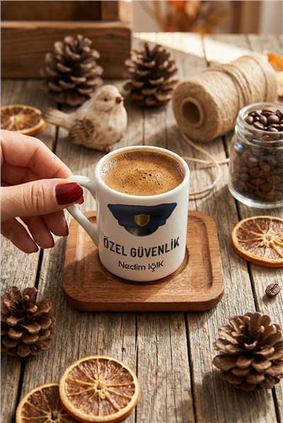 Özel Güvenlik Kişiye Özel Türk Kahvesi Fincanı