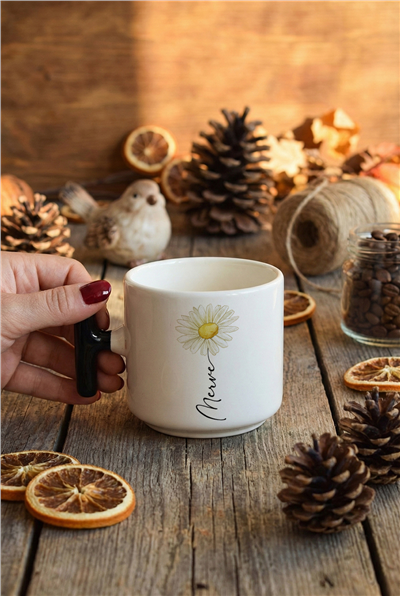 Papatya Kişiye Özel T Kupa