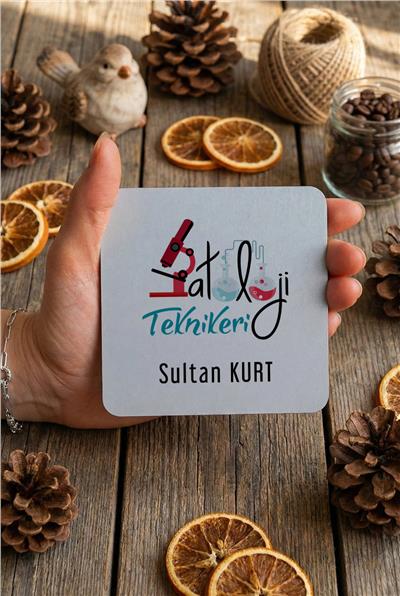 Patoloji Teknikeri Kişiye Özel Bardak Altlığı