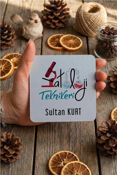 Patoloji Teknikeri Kişiye Özel Bardak Altlığı