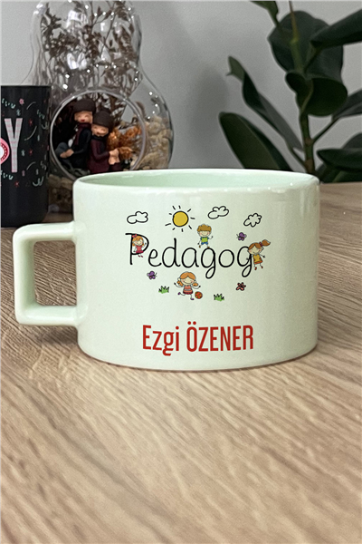 Pedagog Kişiye Özel Lüks Pastel Fincan