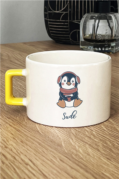 Penguen Kişiye Özel Lüks Fincan