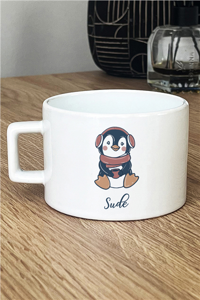 Penguen Kişiye Özel Lüks Fincan