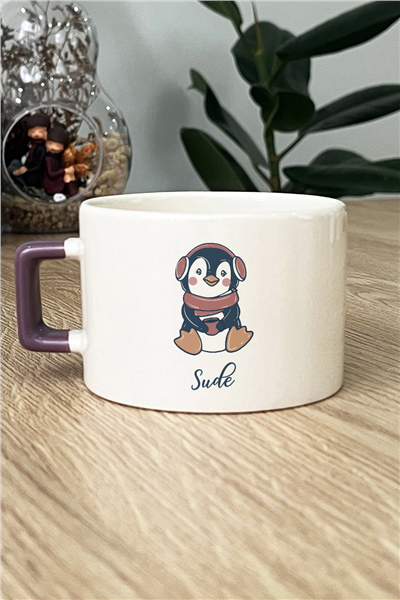 Penguen Kişiye Özel Lüks Fincan