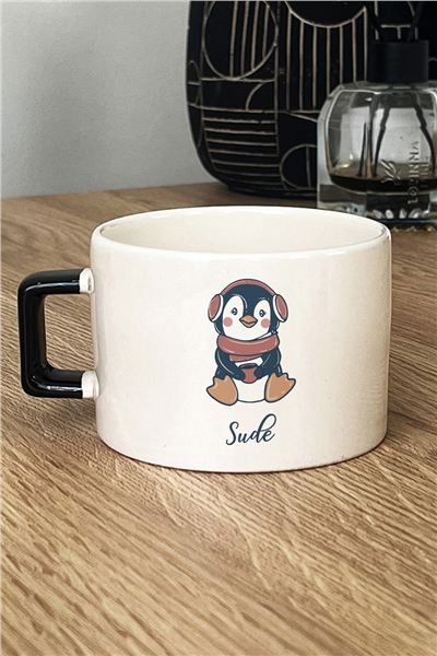 Penguen Kişiye Özel Lüks Fincan