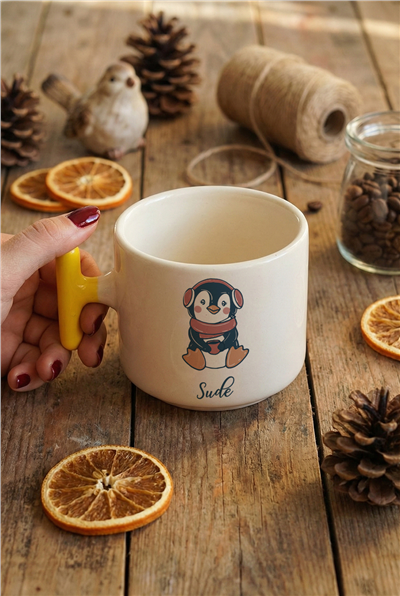 Penguen Kişiye Özel T Kupa