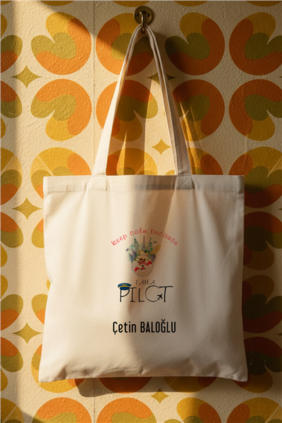 Pilot Kişiye Özel Bez Çanta