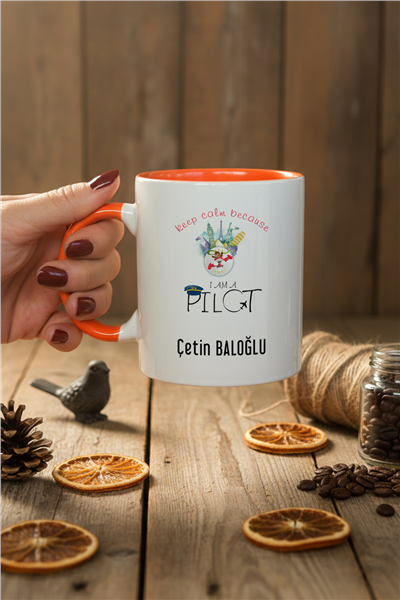 Pilot Kişiye Özel Kupa Bardak Standart