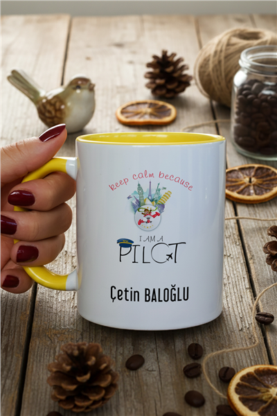Pilot Kişiye Özel Kupa Bardak Standart