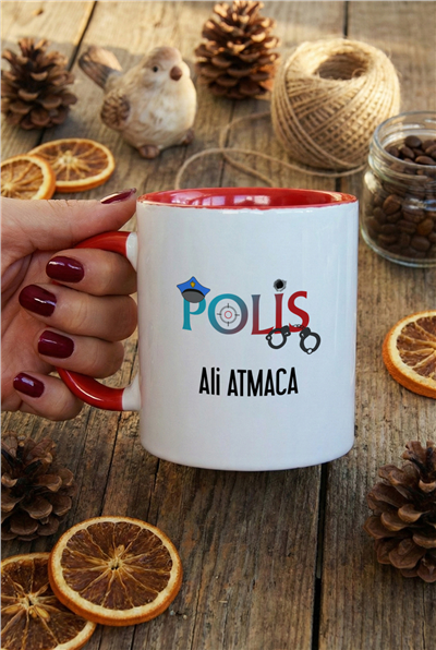 Polis Kişiye Özel Kupa Bardak Standart